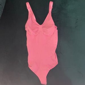 hot pink shapewear bodysuit